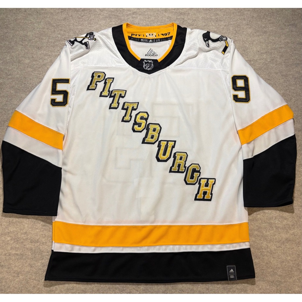 Adidas Pittsburgh Penguins Reverse Retro 2.0 Guentzel 59 Jersey Mens 52 White